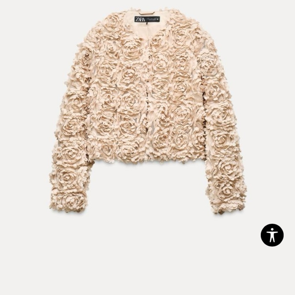 Zara rosette jacket Large